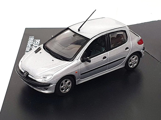 Norev 1/43 Scale 99206P - 1998 Peugeot 206 Berline XT Premium - Silver 