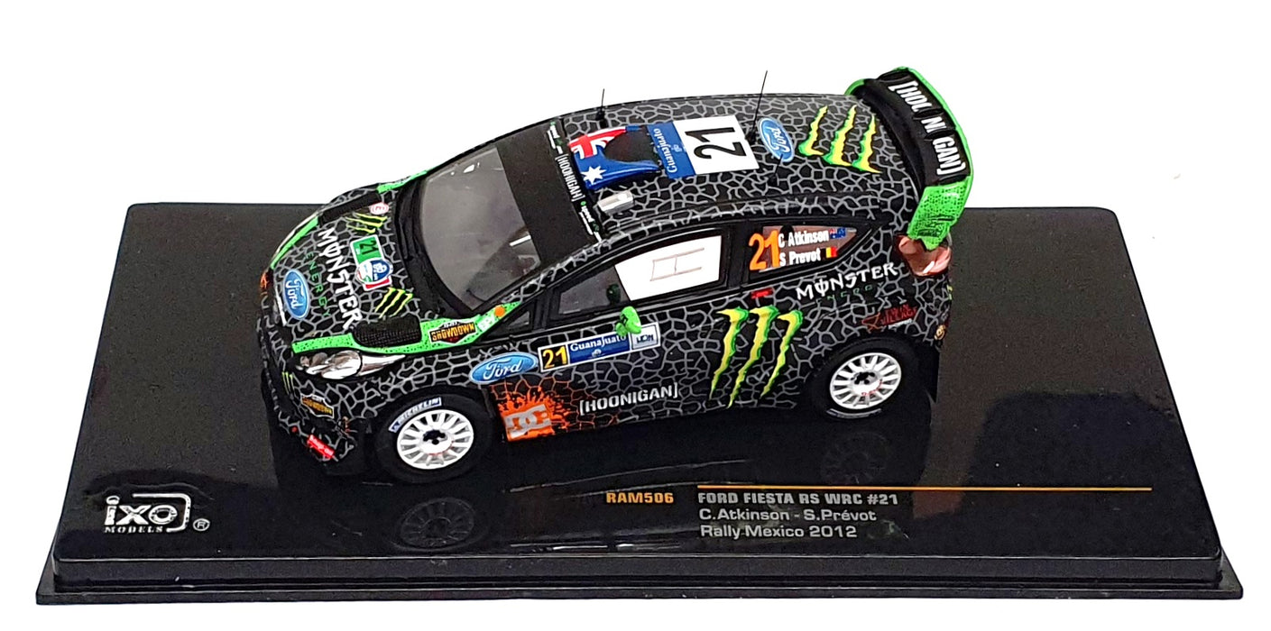 Ixo 1/43 Scale RAM506 - Ford Fiesta RS WRC #21 Mexico Rally 2012 Atkinson/Prevot