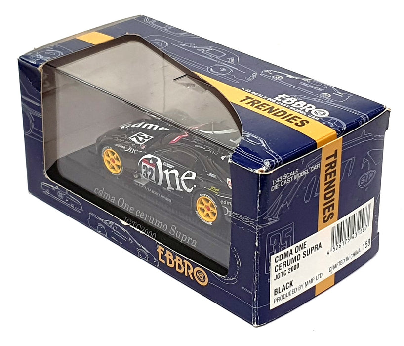 Ebbro 1/43 Scale 158 - cdma One Cerumo Toyota Supra #32 JGTC 2000 - Black