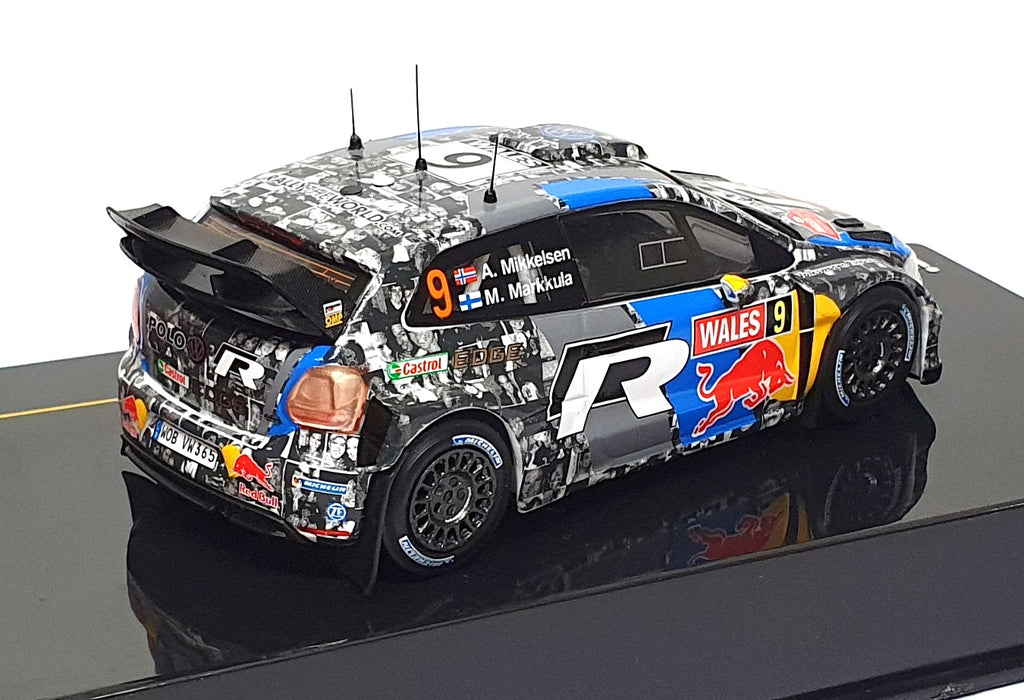 Ixo 1/43 Scale RAM565P - VW Polo R WRC #9 Wales Rally 2013 Mikkelsen/Markkula