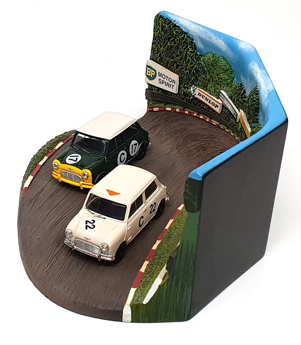 Vanguards 1/43 Scale RD4002 - 2x Mini Cooper Bathurst 1966 Rally Diorama
