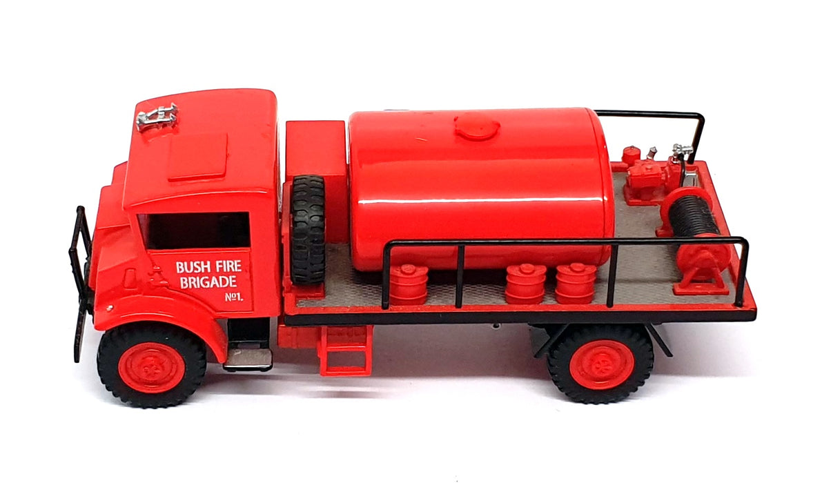 Trux 1/50 Scale TX8 - Late 1940's Chevrolet Blitz Wagon Fire Tanker Truck - Red