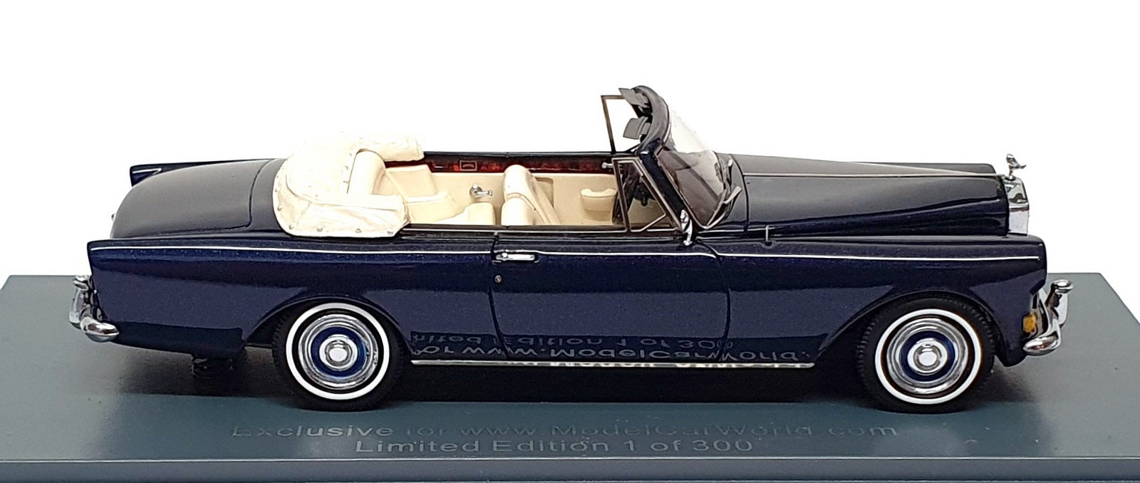 Neo 1/43 Scale 44196 Rolls Royce Silver Cloud III Mulliner Park Ward - Dk. Blue