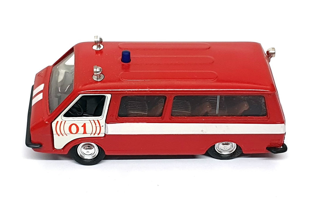 Russian Brand 1/43 Scale RB012 - RAF-2203 Fire Dept. Minibus - Red/White