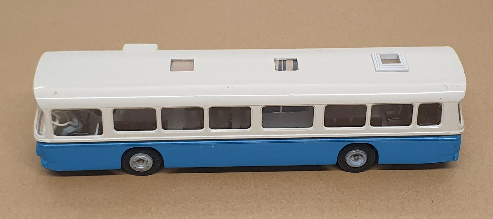 Tekno 22cm Long Diecast 851 - Scania CR-76 Bus - White/Blue