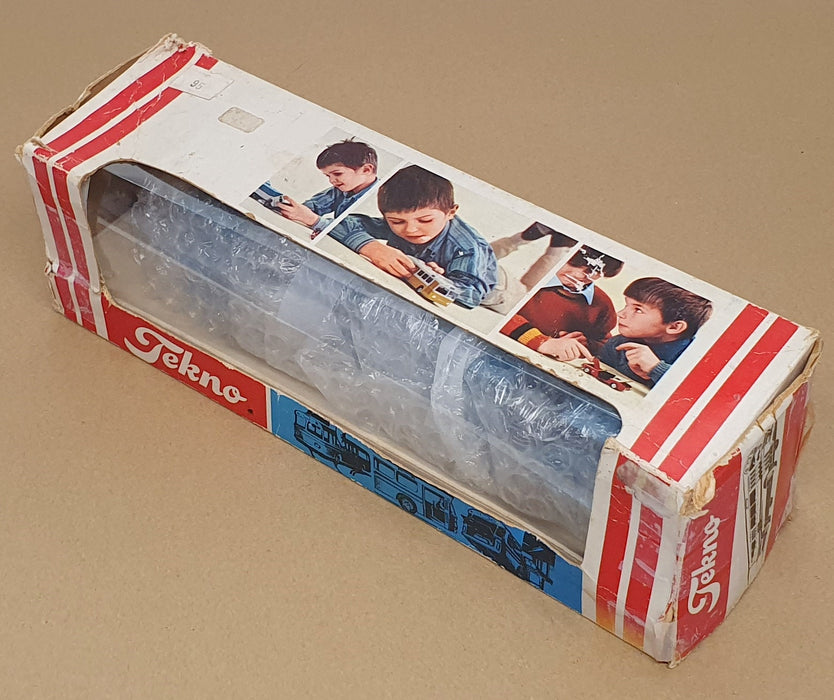 Tekno 22cm Long Diecast 851 - Scania CR-76 Bus - White/Blue