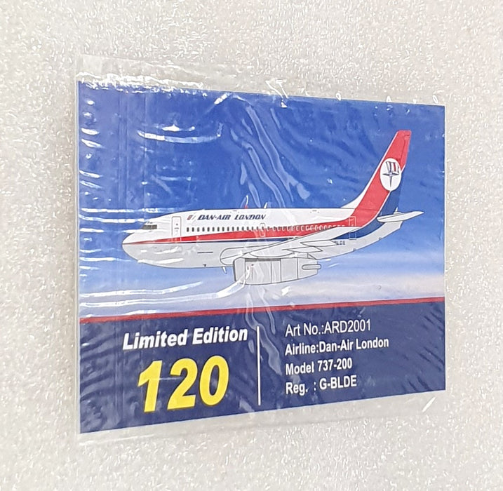 China Brand 1/200 Scale ARD2001 - Boeing 737-2E7 Aircraft Dan Air London G-BLDE