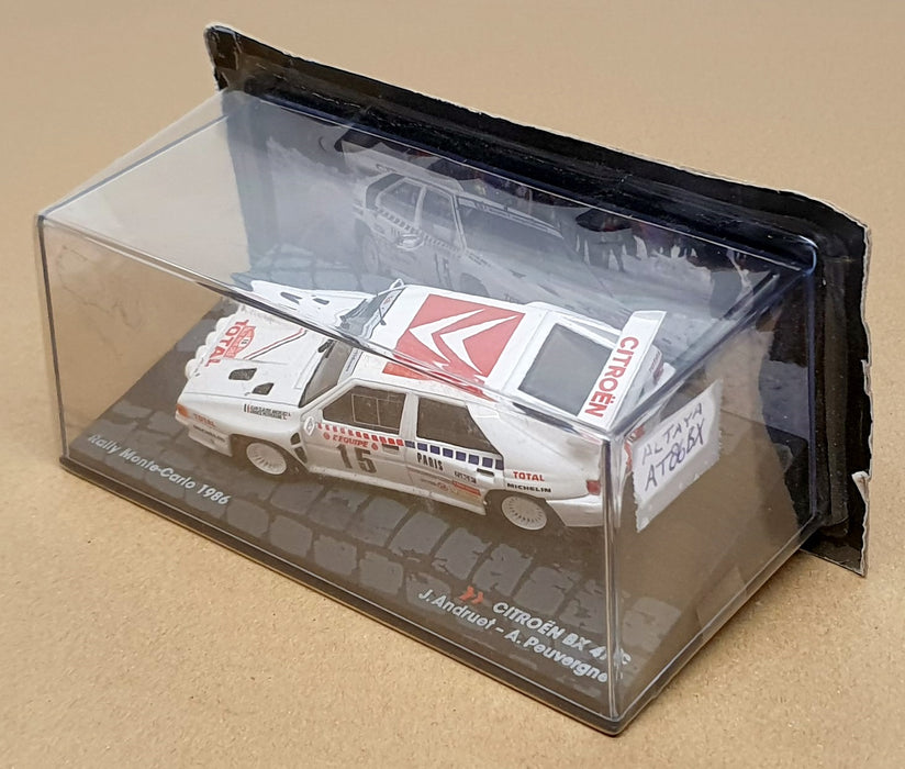 Altaya 1/43 Scale AT86BX - Citroen BX 4TC #15 Monte Carlo Rally 1986