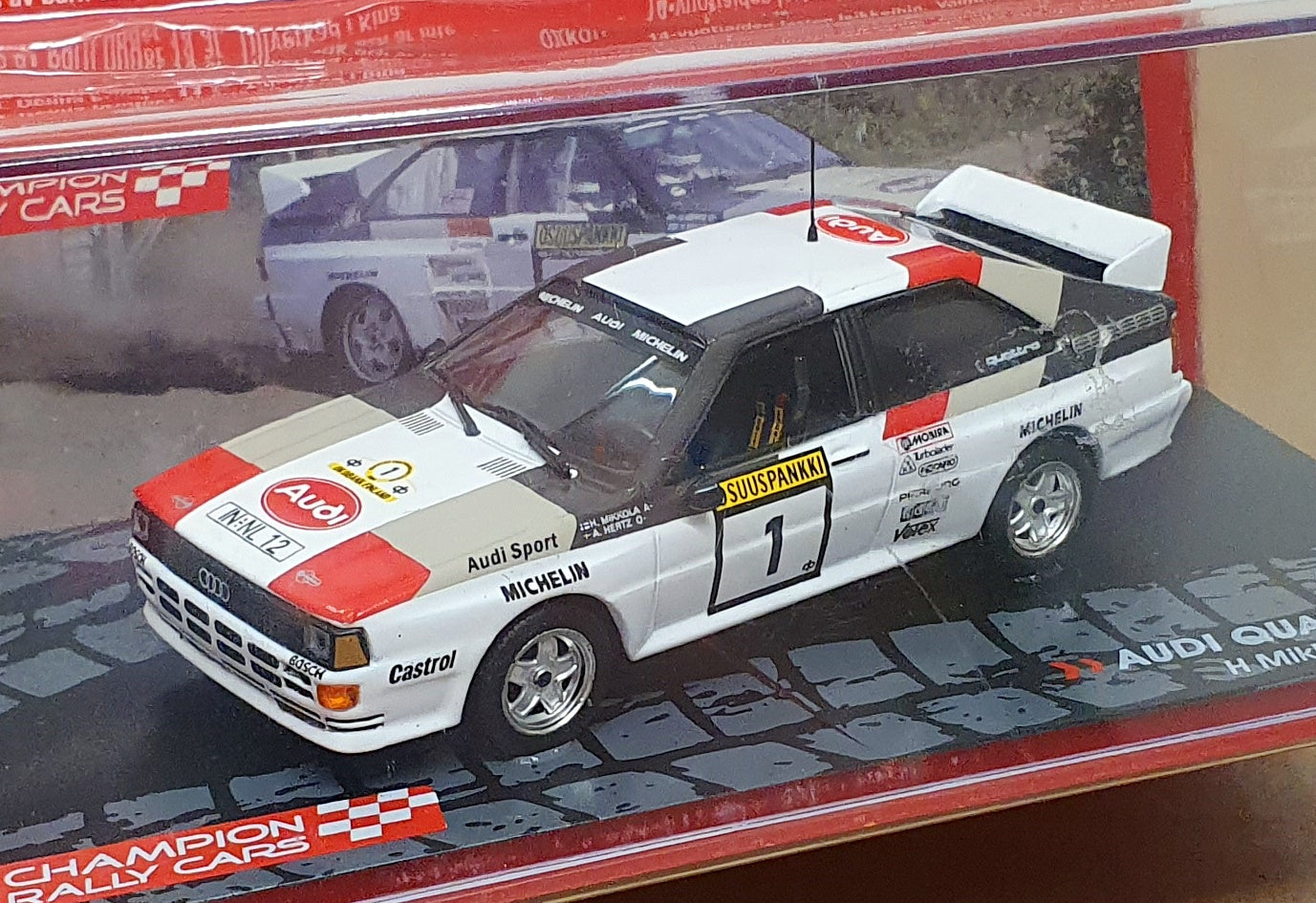 Eaglemoss 1/43 Scale EM83A2 - Audi Quattro A2 #1 Finland Rally 1983