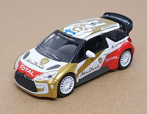 Norev 1/43 Scale AMC019281 - Citroen DS3 WRC #2 Abu Dhabi 2013