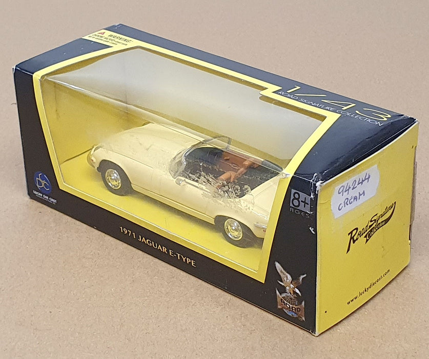 Road Signature 1/43 Scale Diecast 94244 - 1971 Jaguar E-Type - Cream