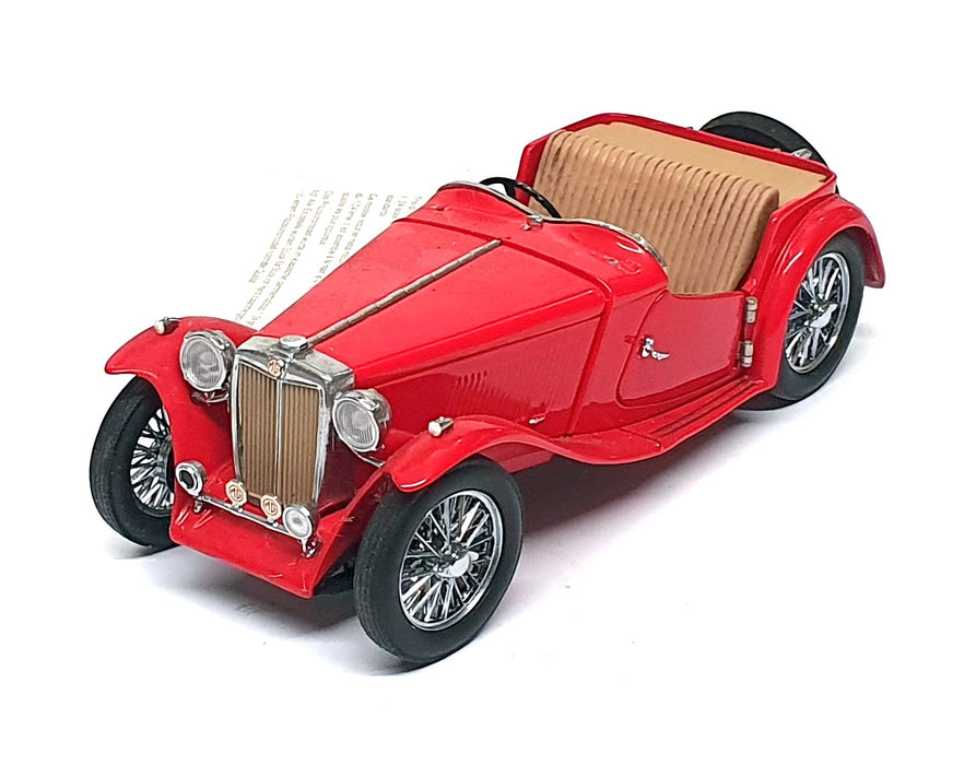 Franklin Mint 1/24 Scale Diecast 241026B - 1948 MG TC - Red