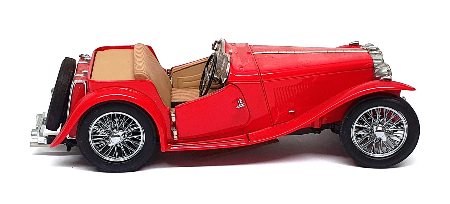 Franklin Mint 1/24 Scale Diecast 241026B - 1948 MG TC - Red