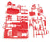 Monogram 1/24 Scale Unbuilt Model Kit 2713 - 1965 Ford Mustang 2+2 - Red