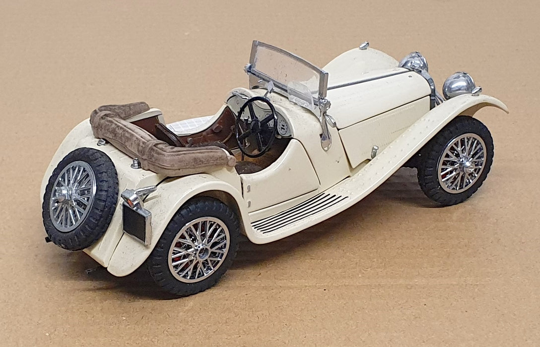 Franklin Mint 1/24 Scale Diecast 241026C - 1938 Jaguar SS-100 - Cream