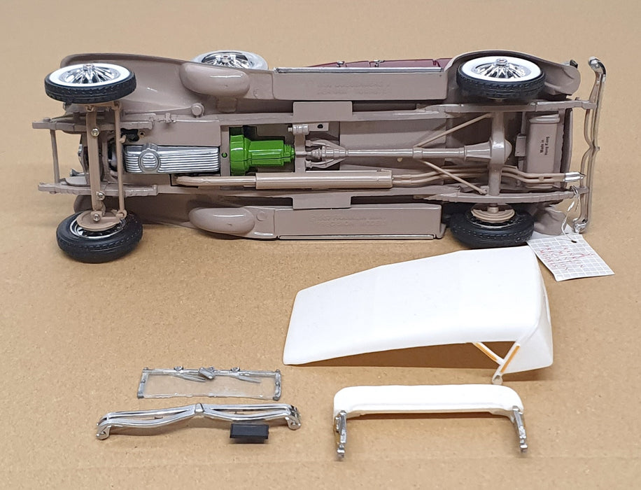 Franklin Mint 1/24 Scale 241026D - 1930 Duesenberg J Deham - Maroon/Beige