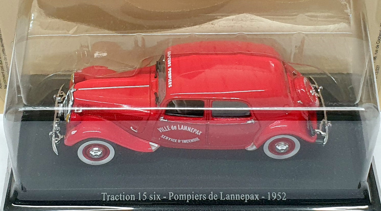 Atlas Editions 1/43 Scale 6112 527 - 1952 Citroen Traction Pompiers de Lannepax