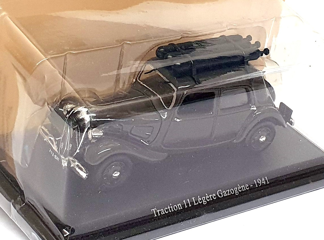 Atlas 1/43 Scale 6112/504 - 1941 Citroen Traction 11 Legere Gazogene - Dk. Grey