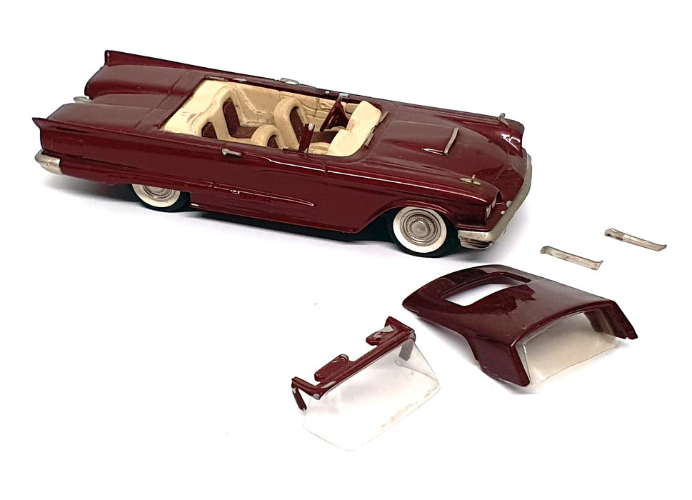 Brooklin Models 1/43 Scale LIB047 - 1957 Ford Thunderbird Convertible - Maroon