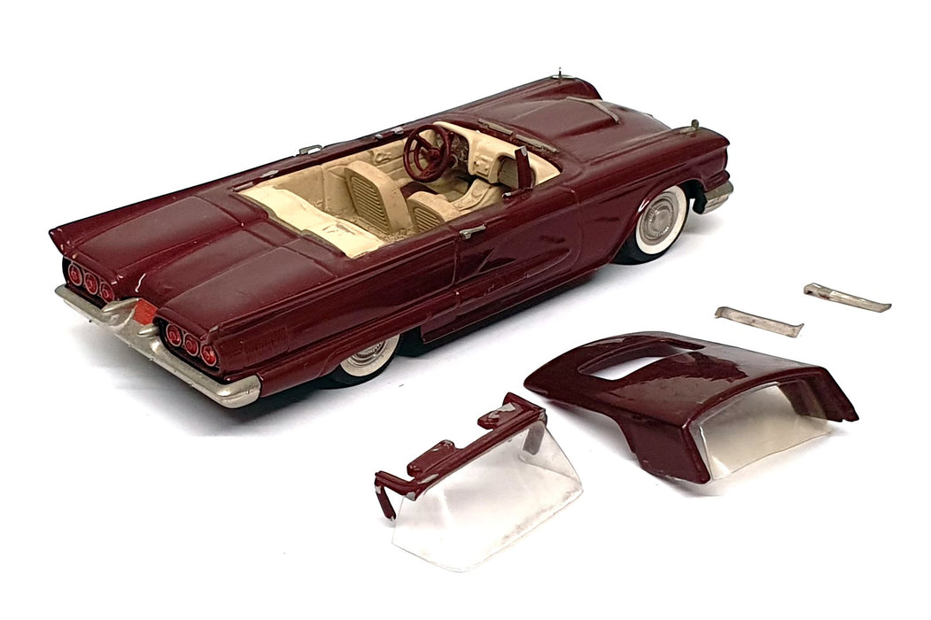 Brooklin Models 1/43 Scale LIB047 - 1957 Ford Thunderbird Convertible - Maroon