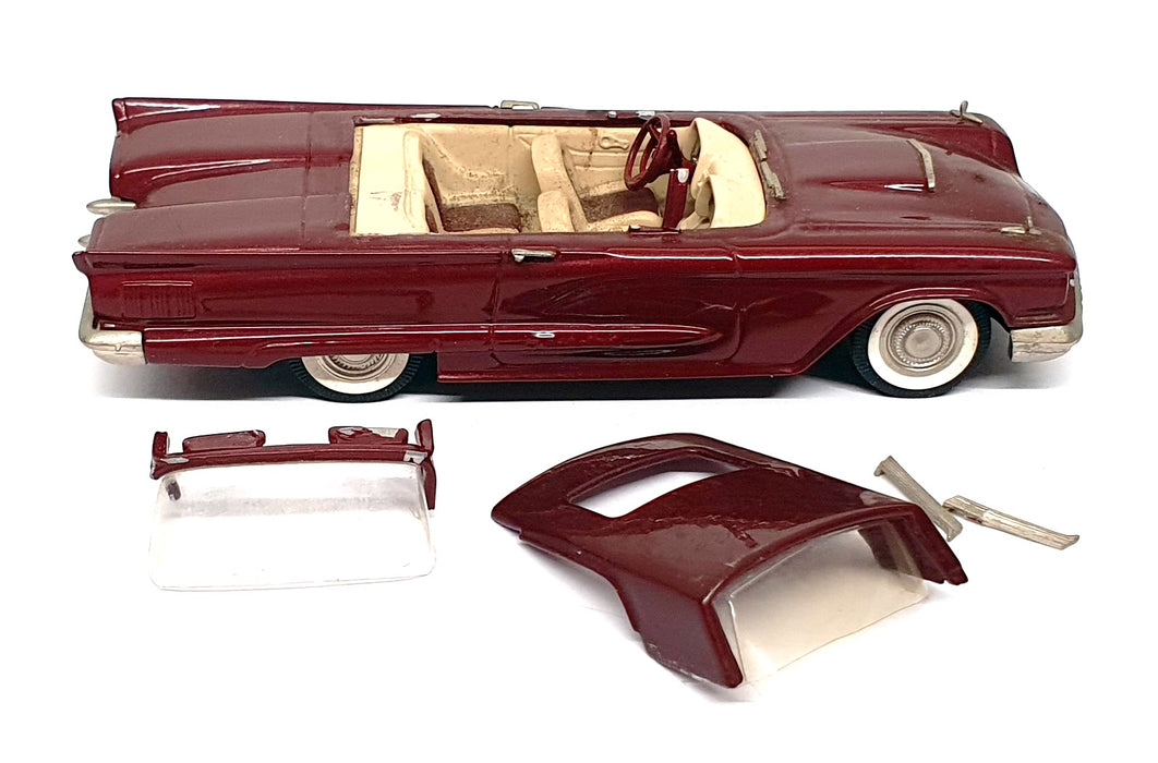Brooklin Models 1/43 Scale LIB047 - 1957 Ford Thunderbird Convertible - Maroon