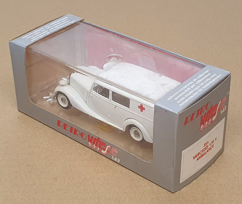 Vitesse 1/43 Scale 351 - Mercedes Benz 170V Ambulance - White