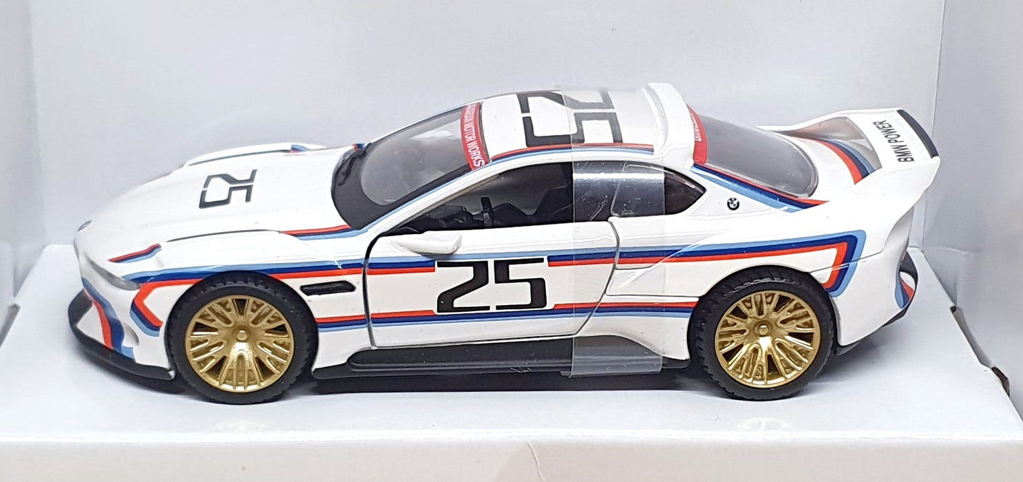 Maisto 1/41 Scale 80425A51996 - Pull Back & Go BMW 3.0 CSL Hommage #25