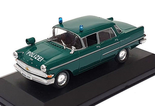 Altaya 1/43 Scale KA1990 - Opel Kapitan Police Car Polizei - Green