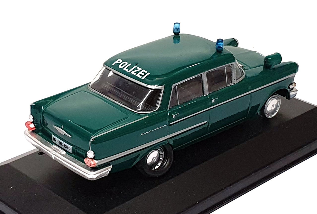 Altaya 1/43 Scale KA1990 - Opel Kapitan Police Car Polizei - Green