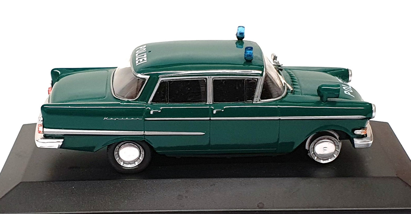 Altaya 1/43 Scale KA1990 - Opel Kapitan Police Car Polizei - Green