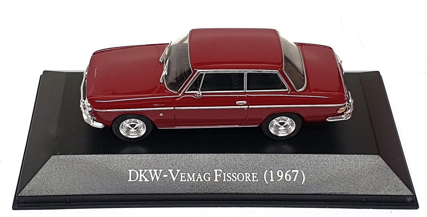 Altaya 1/43 Scale Diecast A24826 - 1967 DKW Vemag Fissore - Dk. Red