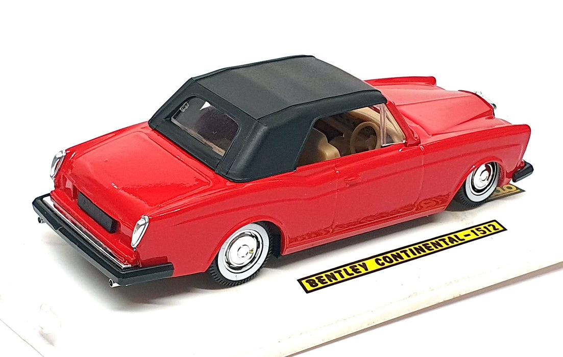 Solido 1/43 Scale Diecast 1512 - Bentley Continental - Red/Black Roof