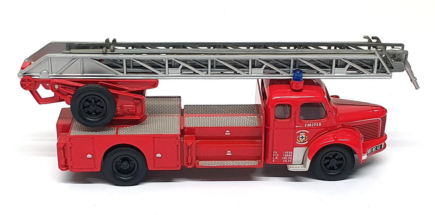 Corgi 1/50 Scale 73502 - Berliet GLR Grande Echelle Marseille Fire Truck - Red