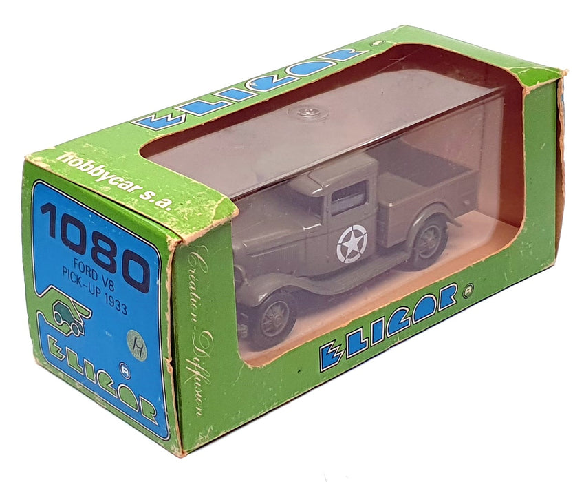Eligor 1/43 Scale 1080 - 1933 Ford V8 Pickup Truck US Army - Green
