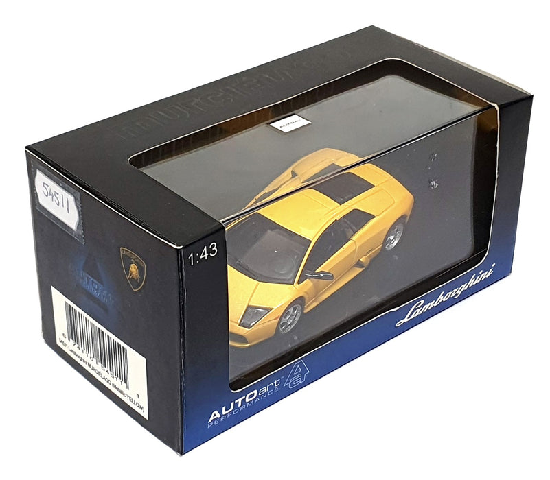 Autoart 1/43 Scale Diecast 54511 - Lamborghini Murcielago - Met. Yellow