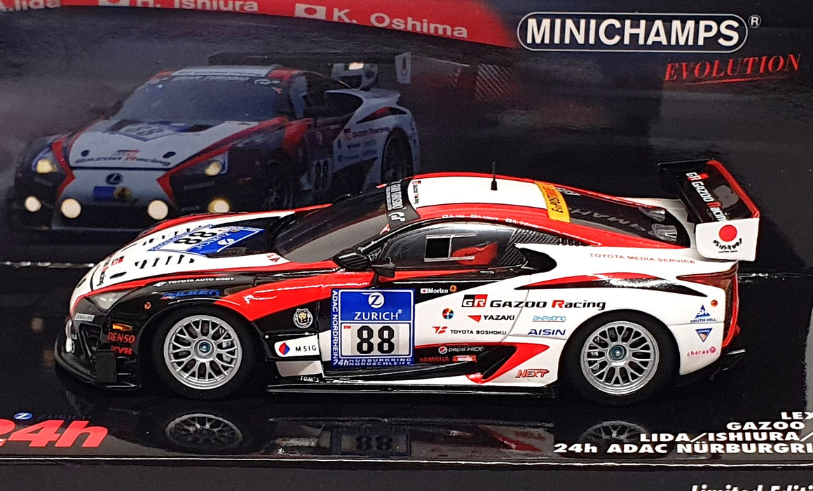 Minichamps 1/43 Scale 437 111688 - Lexus LFA #88 24H ADAC Nurburgring 2011
