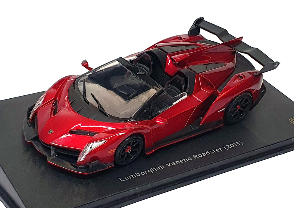 Altaya 1/43 Scale A1165 - 2013 Lamborghini Veneno Roadster - Met. Dk. Red