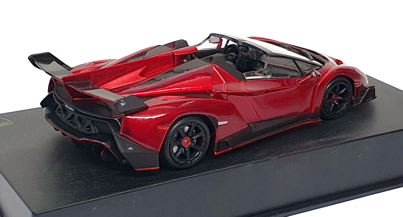 Altaya 1/43 Scale A1165 - 2013 Lamborghini Veneno Roadster - Met. Dk. Red