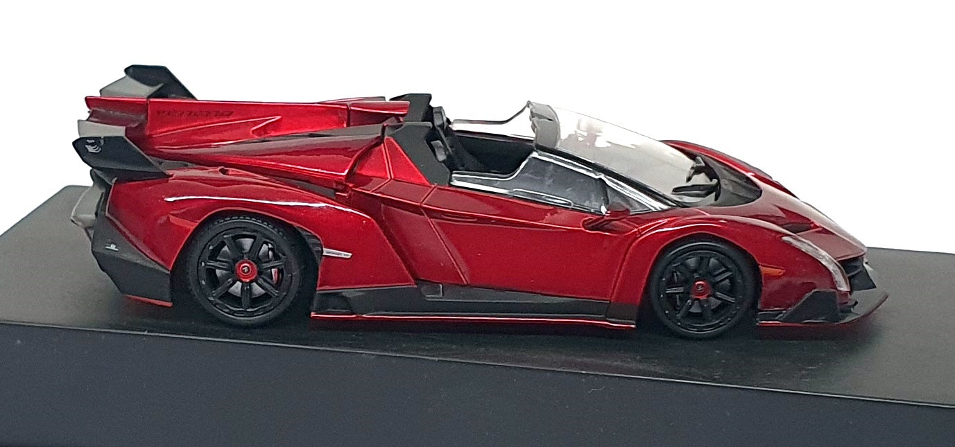 Altaya 1/43 Scale A1165 - 2013 Lamborghini Veneno Roadster - Met. Dk. Red