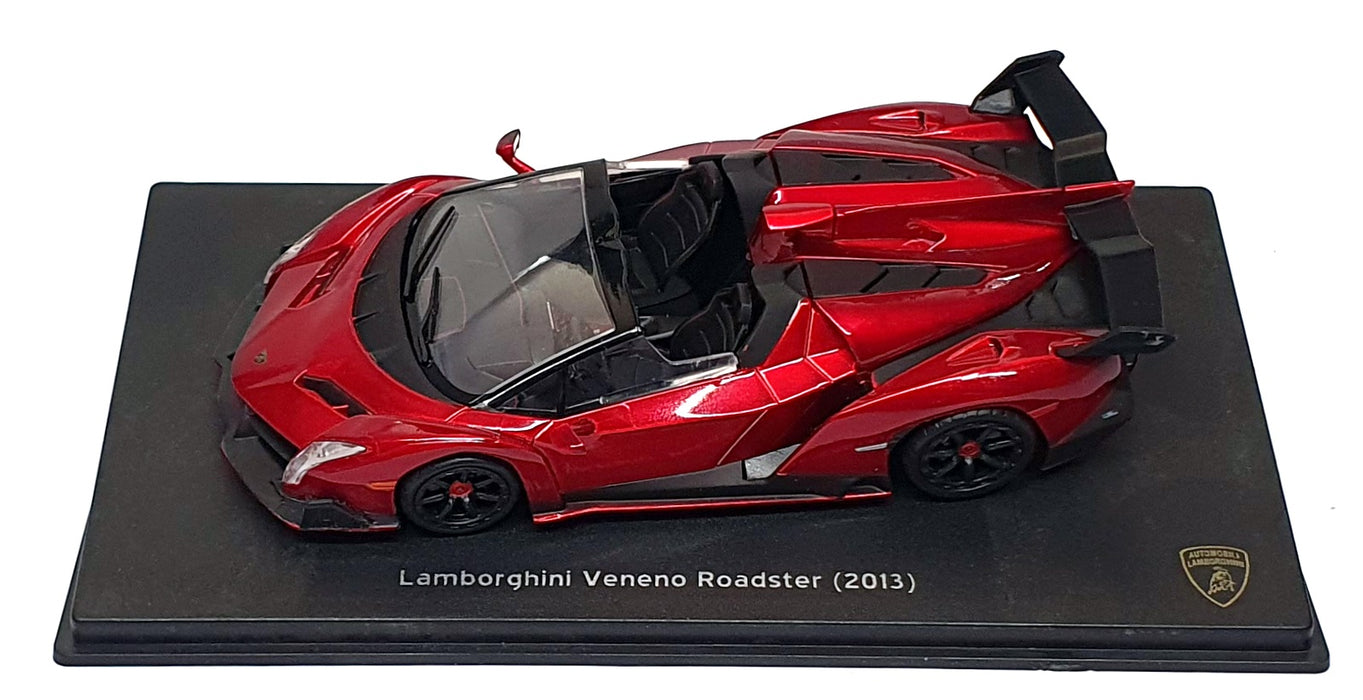 Altaya 1/43 Scale A1165 - 2013 Lamborghini Veneno Roadster - Met. Dk. Red