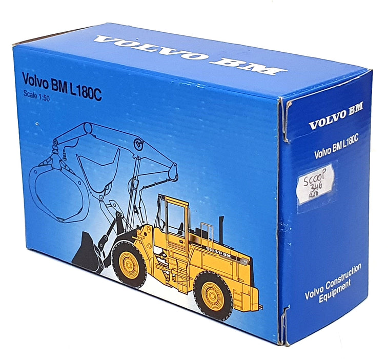 Scoop 1/50 Scale Construction Model 346 - Volvo L180C Loader - Red