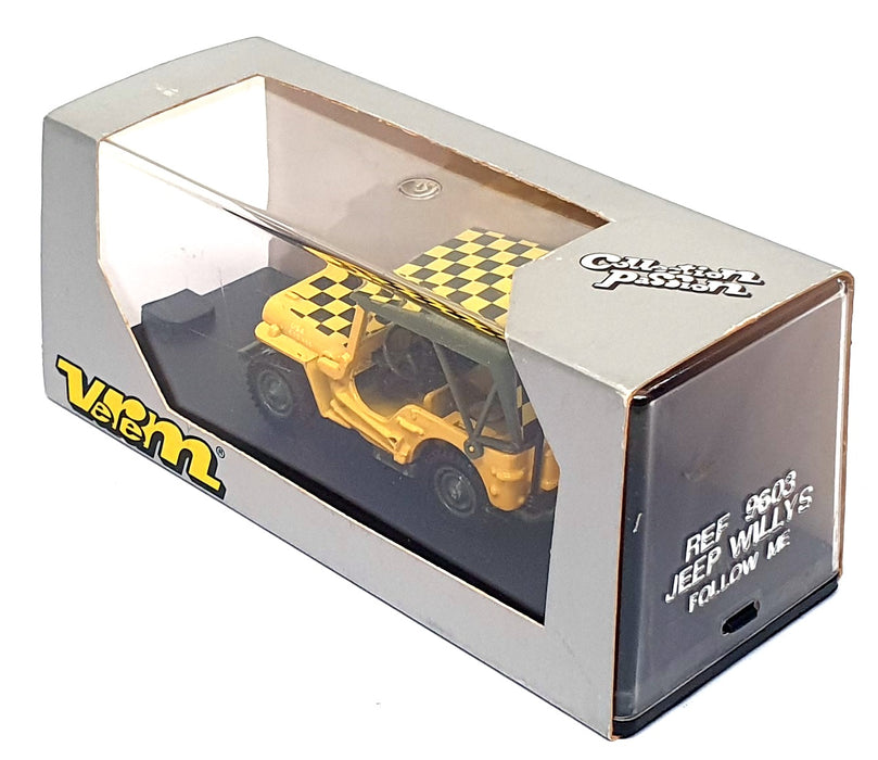 Verem 1/43 Scale Diecast 9603 - Willys Jeep Follow Me - Yellow