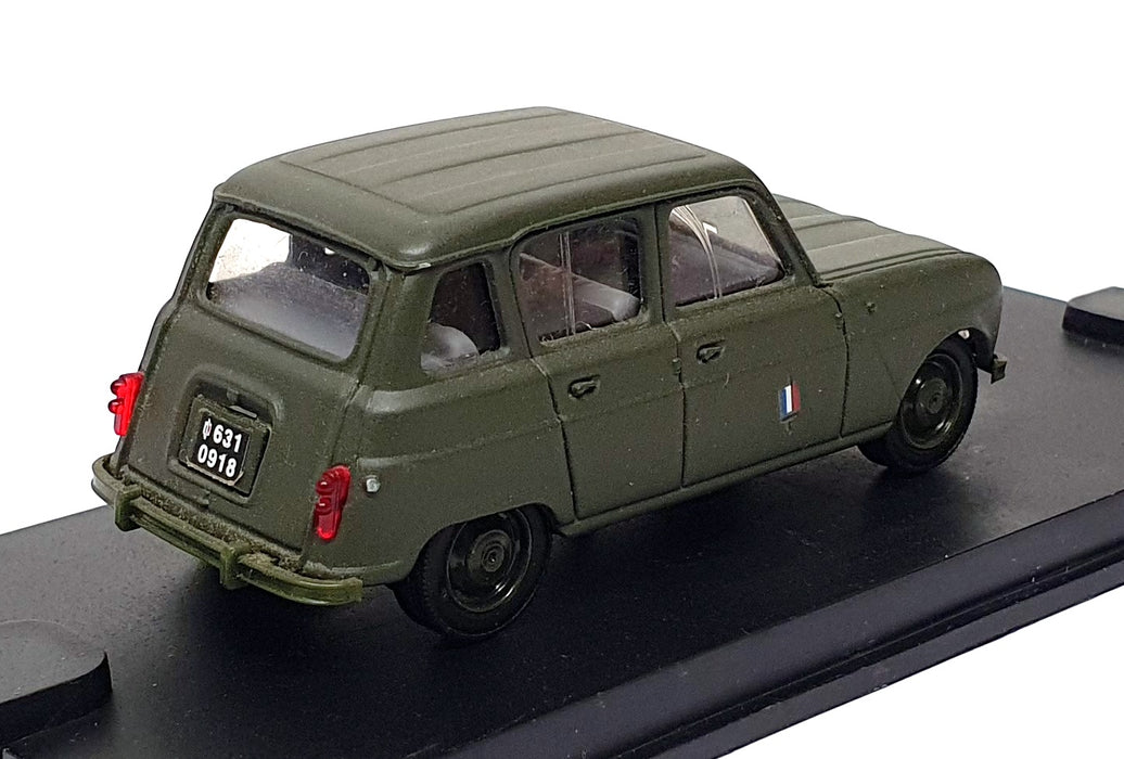 Verem 1/43 Scale Diecast V9610 - Renault 4L French Army - Green