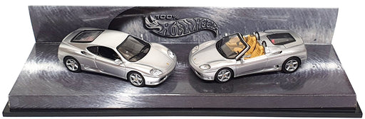 Hot Wheels 1/43 Scale 50461 - Ferrari 360 Series 2 Piece Set - Silver
