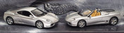 Hot Wheels 1/43 Scale 50461 - Ferrari 360 Series 2 Piece Set - Silver