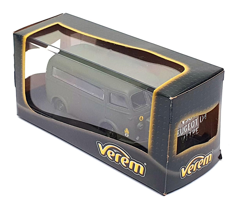 Verem 1/43 Scale V9619 - Peugeot D4 Vitre Military Minibus - Green