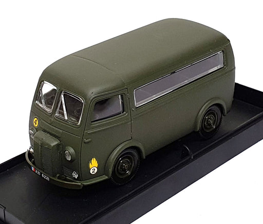 Verem 1/43 Scale V9619 - Peugeot D4 Vitre Military Minibus - Green