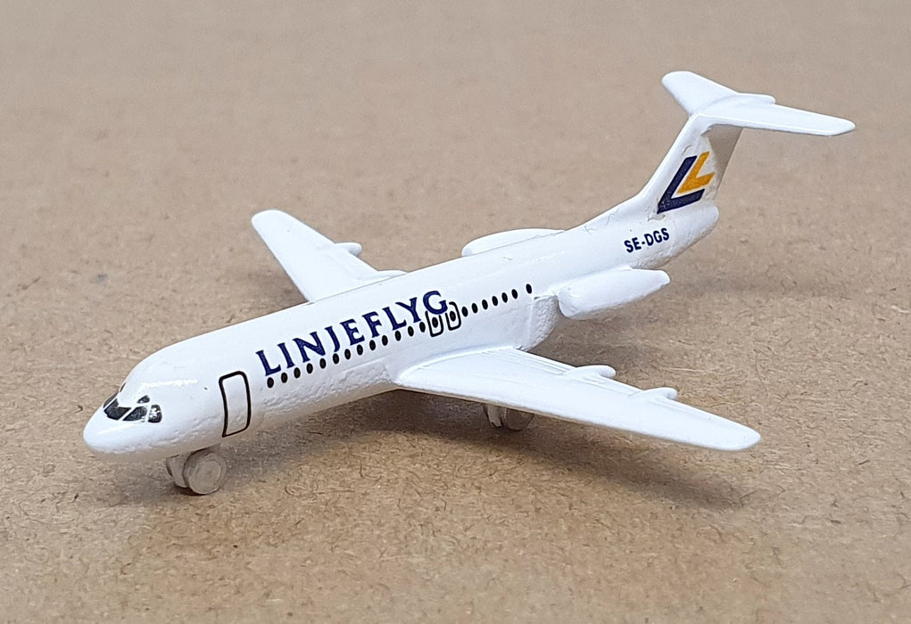 Schabak 1/600 Scale 931/70 - Fokker F28 Aircraft Linjeflyg SE-DGS