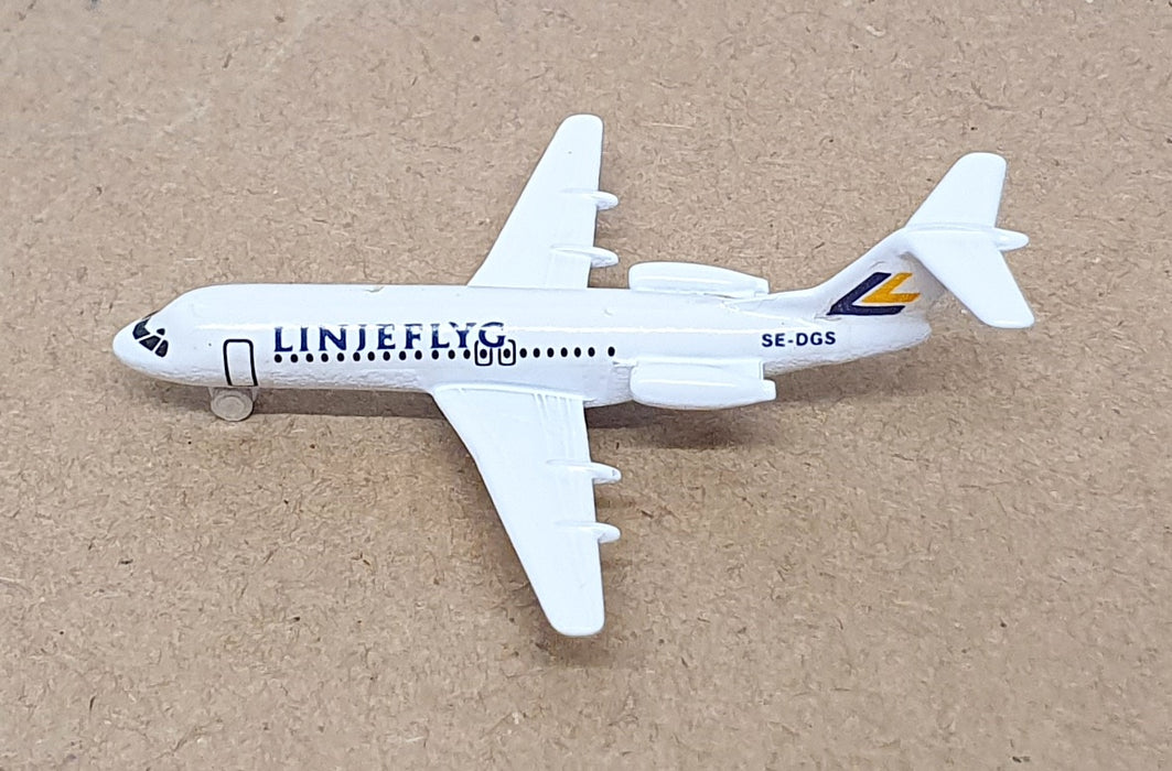 Schabak 1/600 Scale 931/70 - Fokker F28 Aircraft Linjeflyg SE-DGS