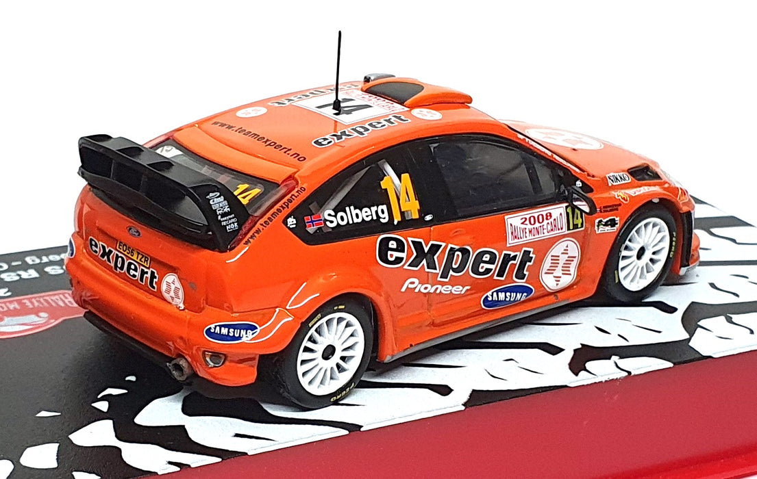 Altaya 1/43 Scale A0807 - Ford Focus RS #14 Monte Carlo 2008 Solberg/Menkerud